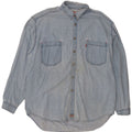 Мужская джинсовая рубашка Levi's XL, синяя, хлопок
