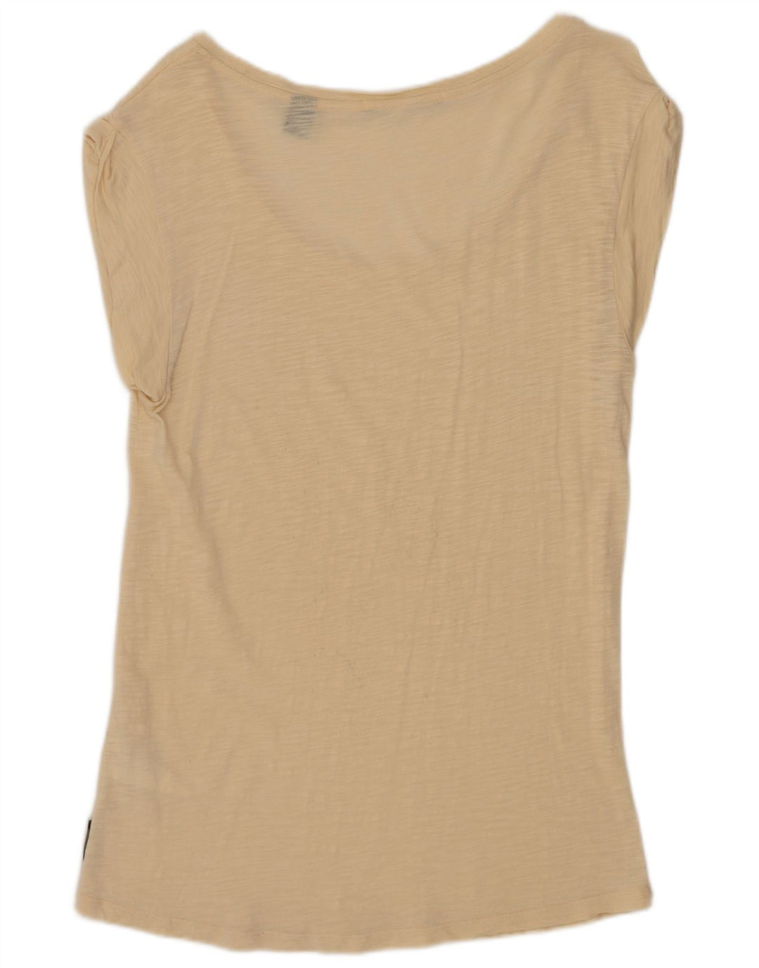 Женская футболка Maison Scotch, размер 1, маленькая, бежевый, хлопок