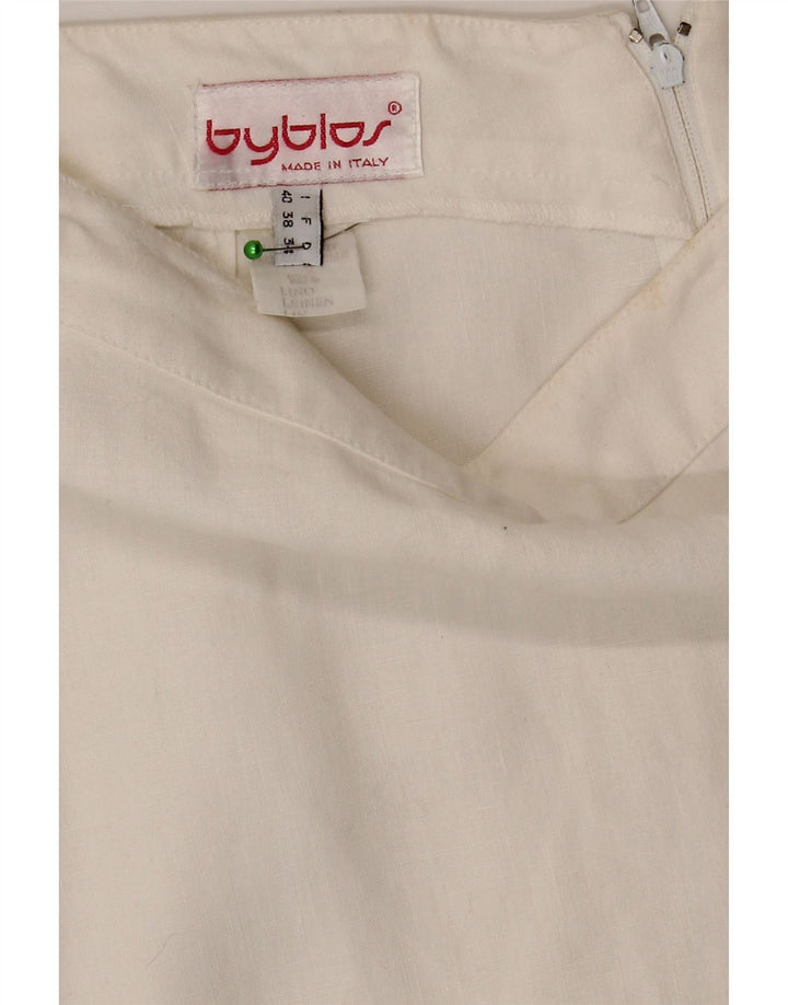 Женская юбка-карандаш Byblos IT 40 Small W28 Белый лен