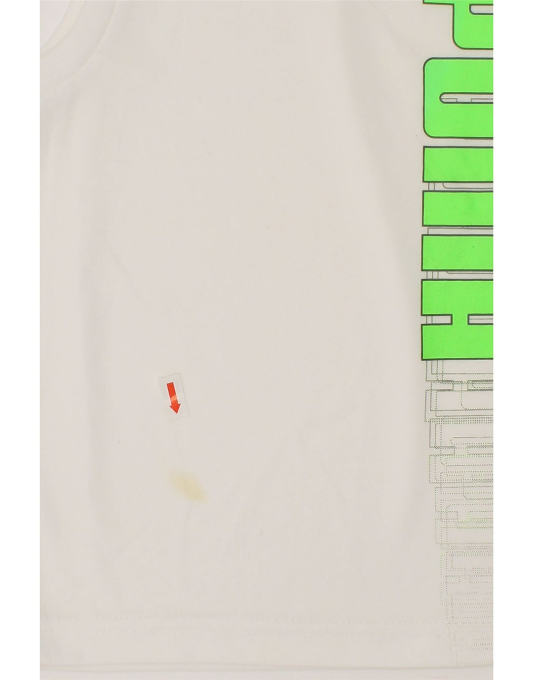 PUMA Boys Graphic Vest Top 2-3 Years White Polyester Vintage Puma and Second-Hand Puma from Messina Hembry 