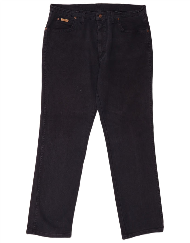 Мужские прямые джинсы WRANGLER Техас W38 L34 темно-синие, хлопок