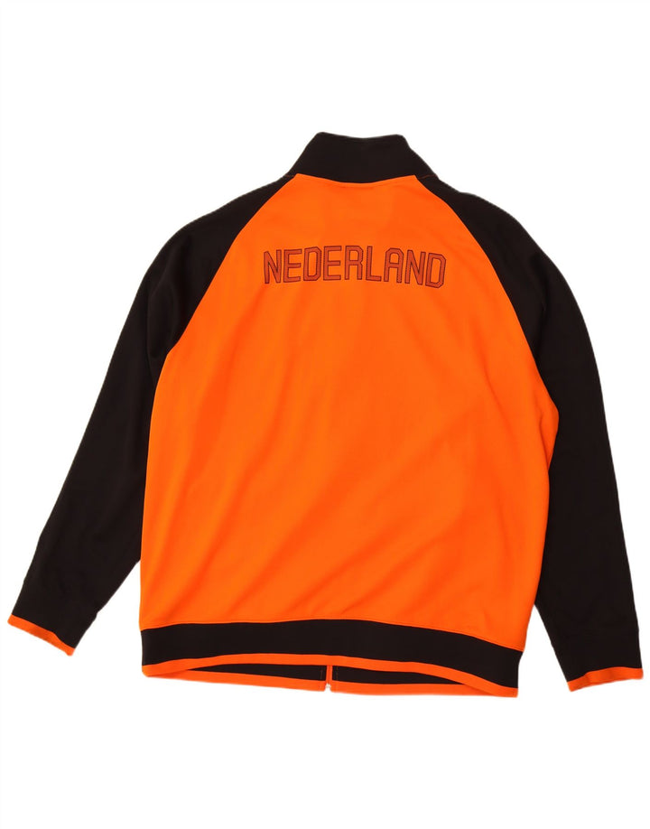 Мужская спортивная куртка Nike KNVB с графическим рисунком 2XL оранжевого цвета с цветными блоками