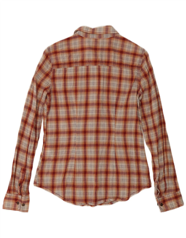Женская фланелевая рубашка Carhartt, размер США 4/6, маленькая красная клетка, хлопок