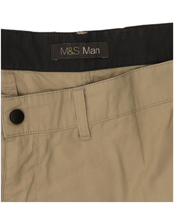 Мужские шорты карго Marks & Spencer W38 XL бежевые