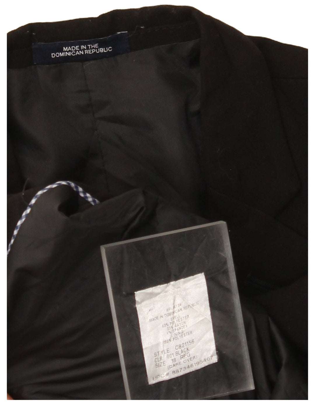 ВИНТАЖНЫЙ Блейзер для мальчиков на 2 пуговицах, 15–16 лет, черный полиэстер