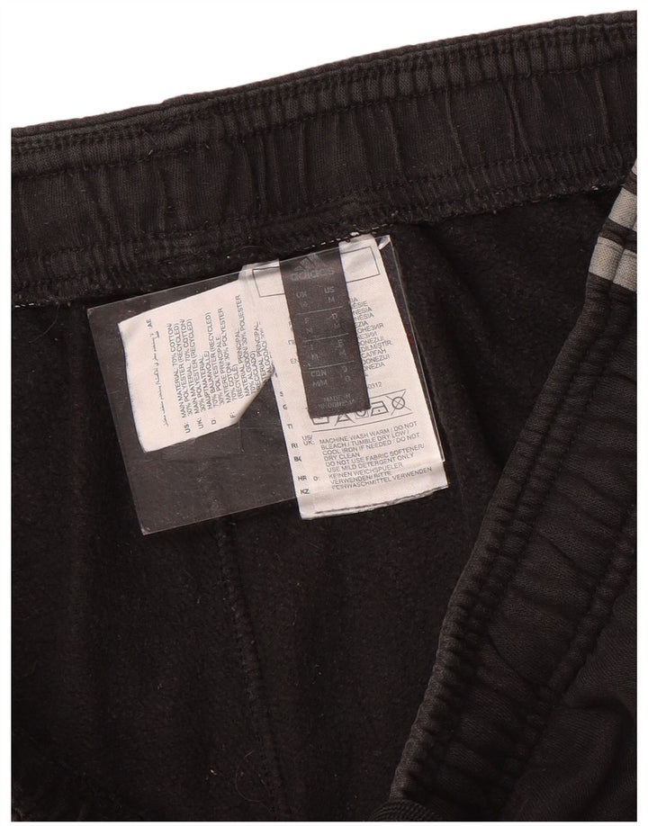 Женские спортивные брюки ADIDAS Joggers UK 12, средний черный хлопок