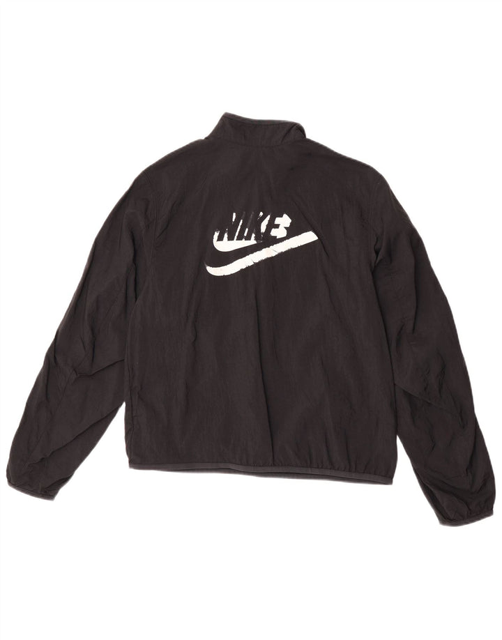 Пуловер с графическим рисунком Nike для мальчиков, спортивный костюм, верхняя куртка, 13–14 лет, размер XL, черный нейлон
