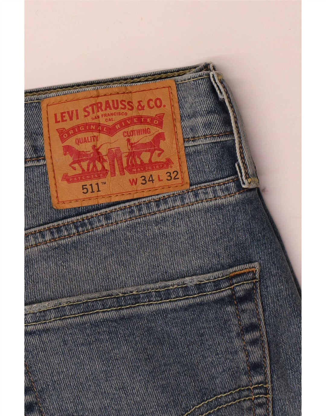 Мужские джинсы Levi's Slim 511 W34 L29 синие