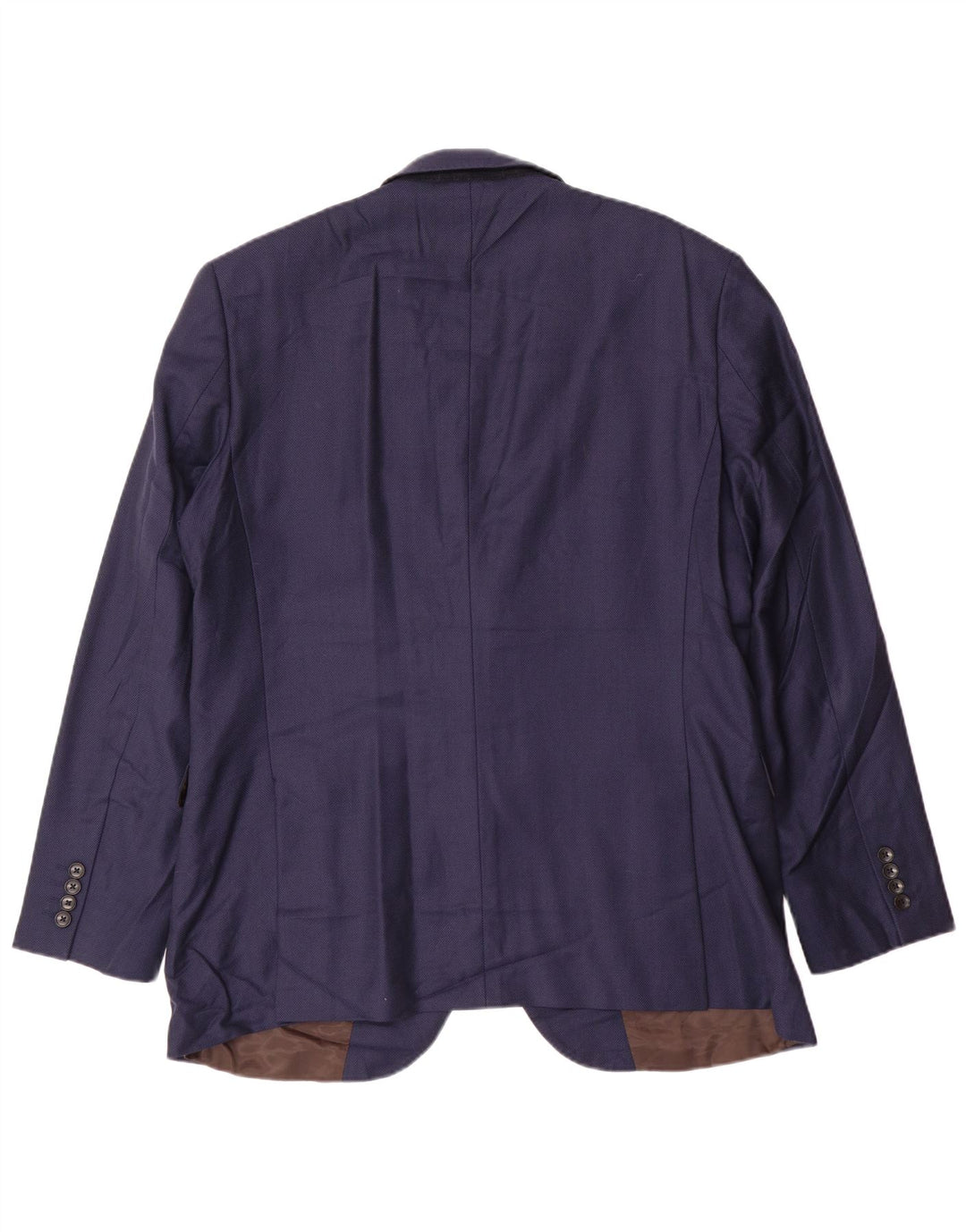 Мужской пиджак ERMENEGILDO ZEGNA на 2 пуговицах UK 44 2XL темно-синий шерстяной