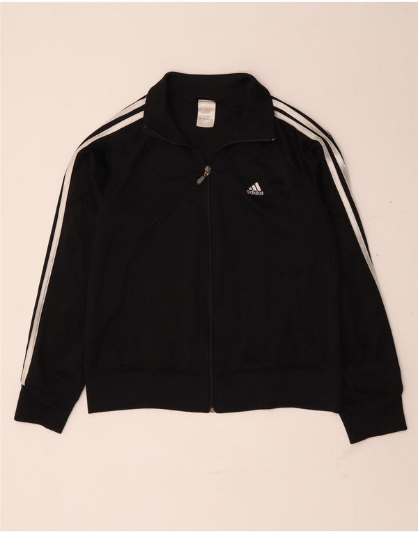 Женский спортивный костюм Adidas Top Jacket UK 16, большой черный полиэстер