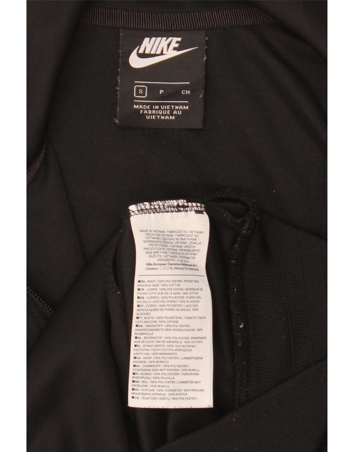 Мужской спортивный костюм NIKE с графическим рисунком, маленькая черная полиэстеровая куртка с цветными блоками