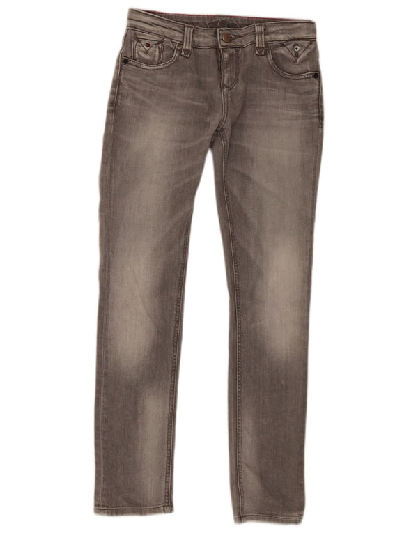 Джинсы Tommy Hilfiger Slim для девочек 11–12 лет W26 L28 Серый хлопок