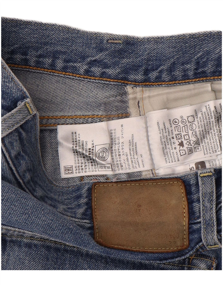 Мужские прямые джинсы Levi's W34 L32 синие, хлопок