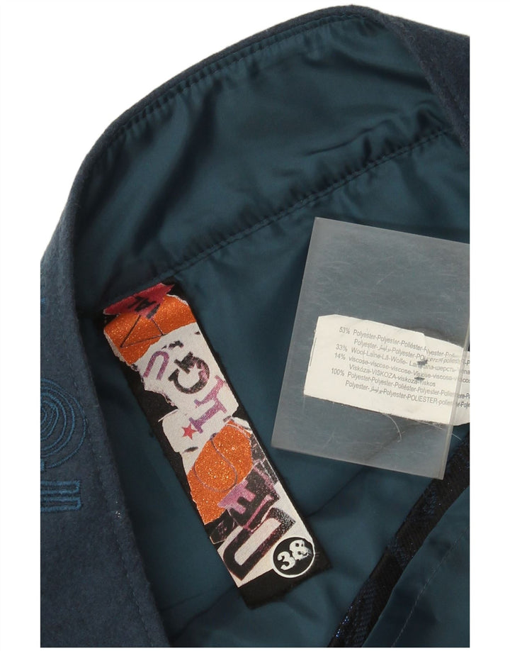 Женская юбка-трапеция Desigual EU 38 Medium W32 Темно-синяя с геометрическим рисунком