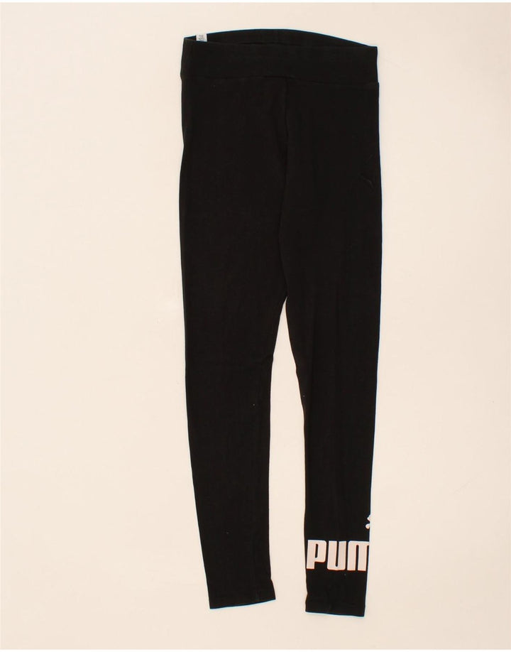 PUMA Womens Graphic Leggings UK 10 Small  Black Vintage Puma and Second-Hand Puma from Messina Hembry 