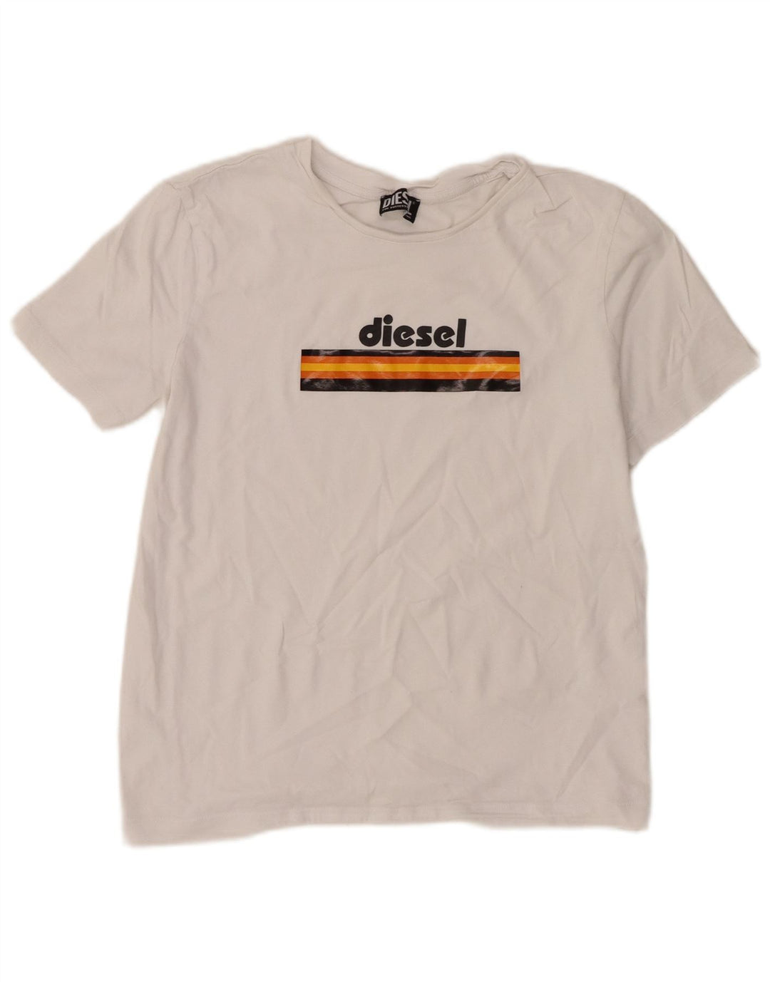 Женская футболка с рисунком Diesel Top UK 14, большая белая