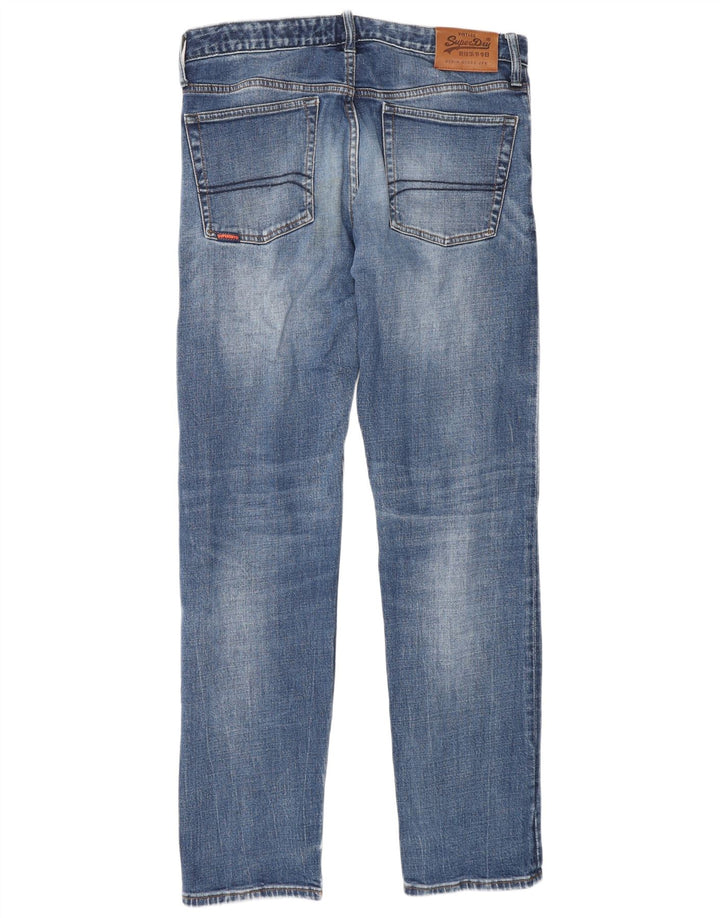Мужские узкие джинсы Superdry W32 L34, синий хлопок