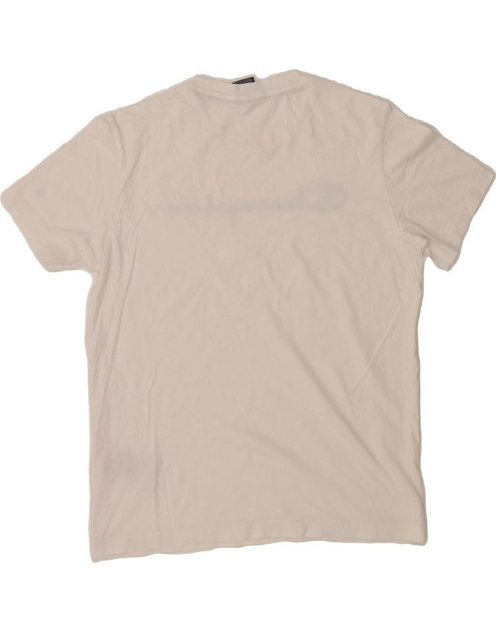 CHAMPION Mens Graphic T-Shirt Top Medium White Cotton Vintage Champion and Second-Hand Champion from Messina Hembry 