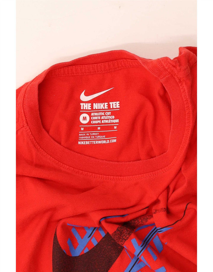 Мужская футболка с рисунком Nike Athletic Cut, средний красный