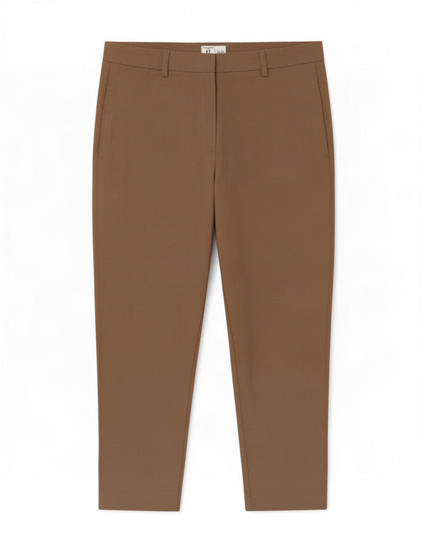 Женские узкие укороченные брюки Marks & Spencer UK 12 Medium W30 L24 Бежевые
