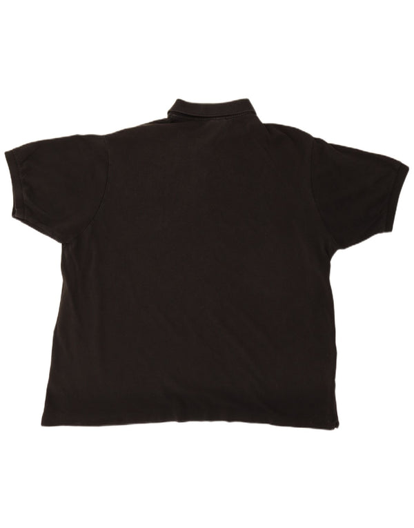 Мужская рубашка-поло LACOSTE, размер 9, 4XL, черный хлопок