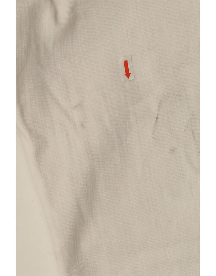 Женские укороченные джинсы Zara Bootcut EU 38, маленькие W28 L26, белый хлопок