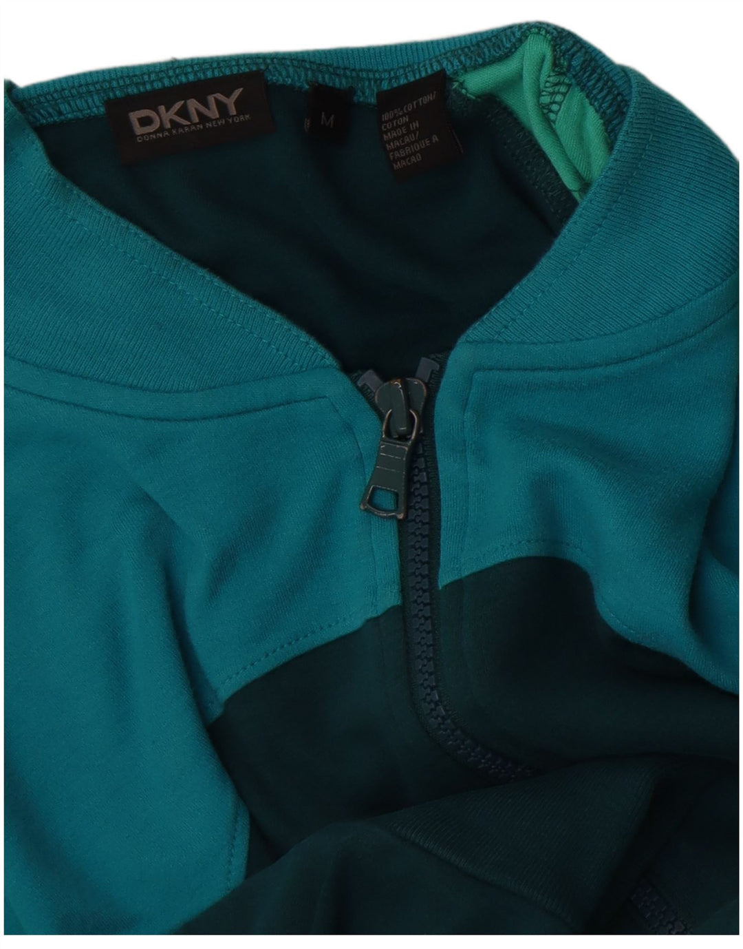 Dkny Мужской спортивный костюм Верхняя куртка Средне-зеленый хлопок с цветными блоками