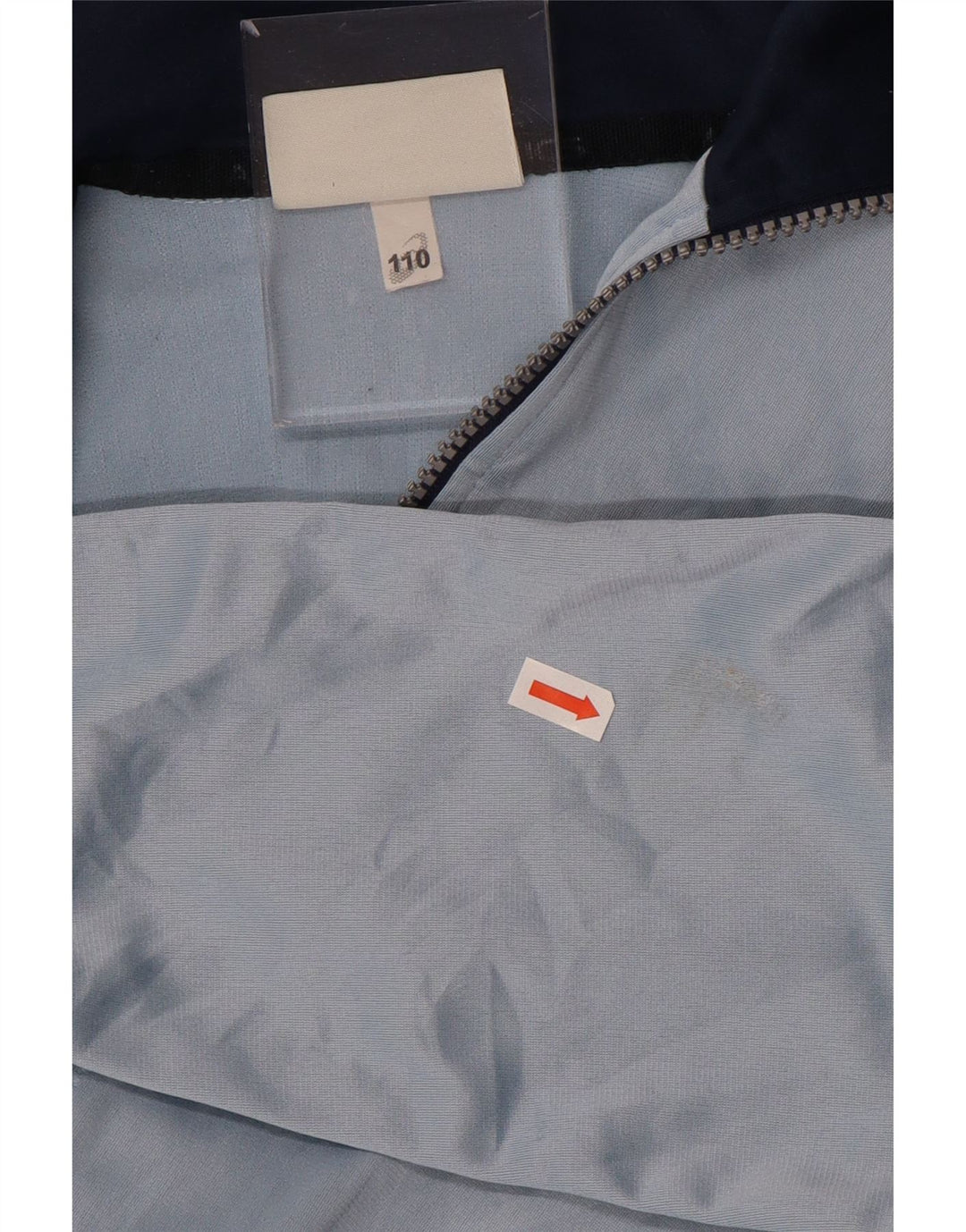 Спортивный костюм ASICS для мальчиков, верхняя куртка 5–6 лет, синяя с цветными блоками