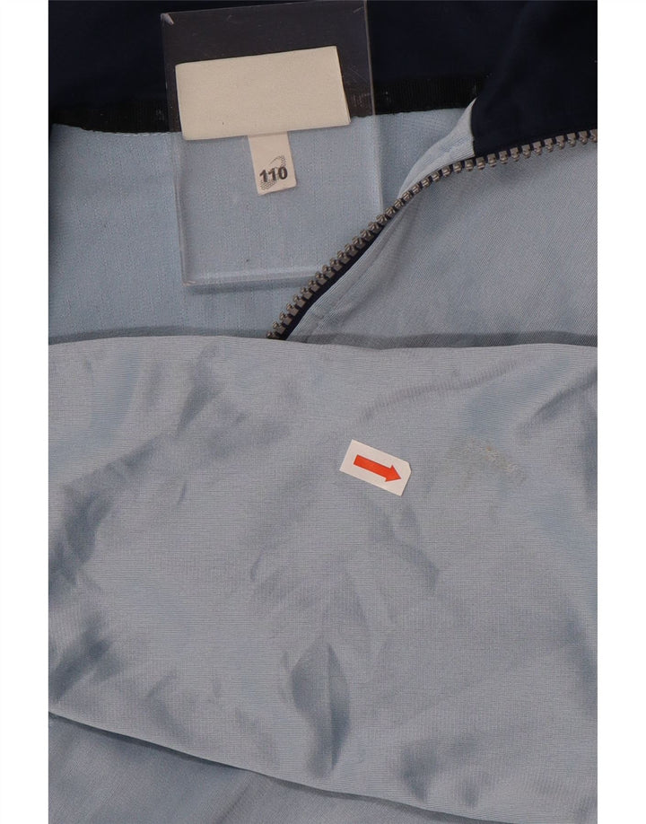 Спортивный костюм ASICS для мальчиков, верхняя куртка 5–6 лет, синяя с цветными блоками