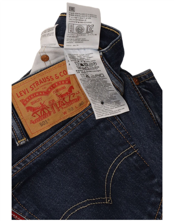 Мужские прямые джинсы Levi's 501 стандартного кроя W38 L30 синие, хлопок