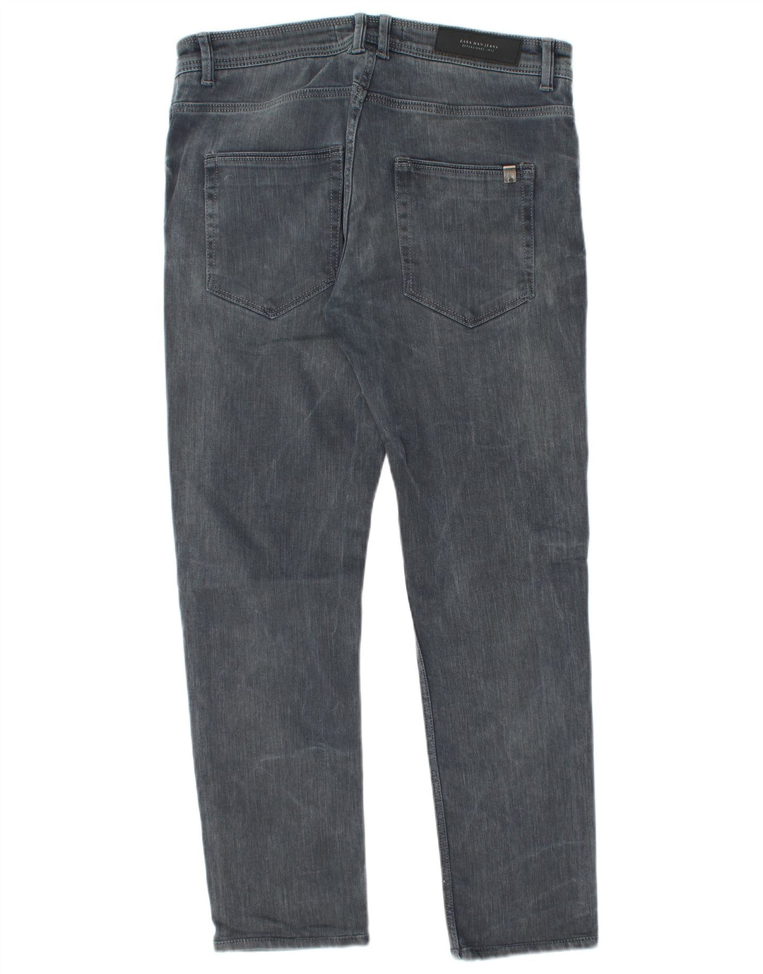 Мужские узкие джинсы Zara EU 42, большие W32 L28, серые, хлопок