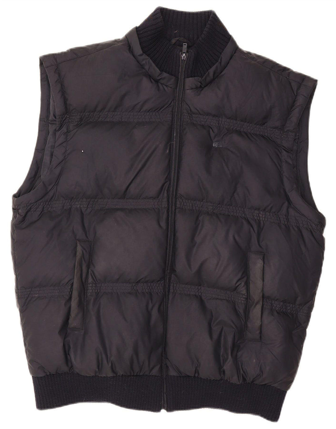 Мужской утепленный жилет Lacoste IT 58 3XL темно-синий из полиэстера