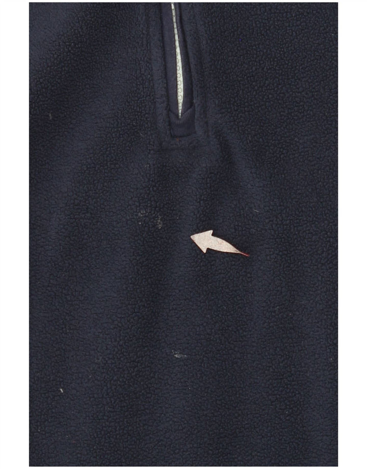 WEIRD FISH Женский свободный флисовый джемпер с воротником на молнии, Великобритания, 18 XL, темно-синий