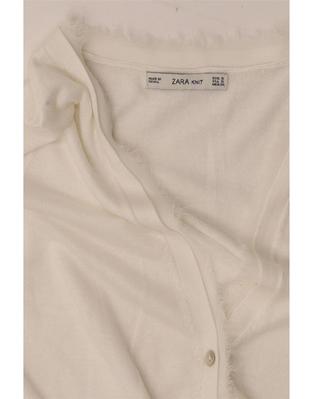 Женский кардиган Zara UK 10, маленький белый