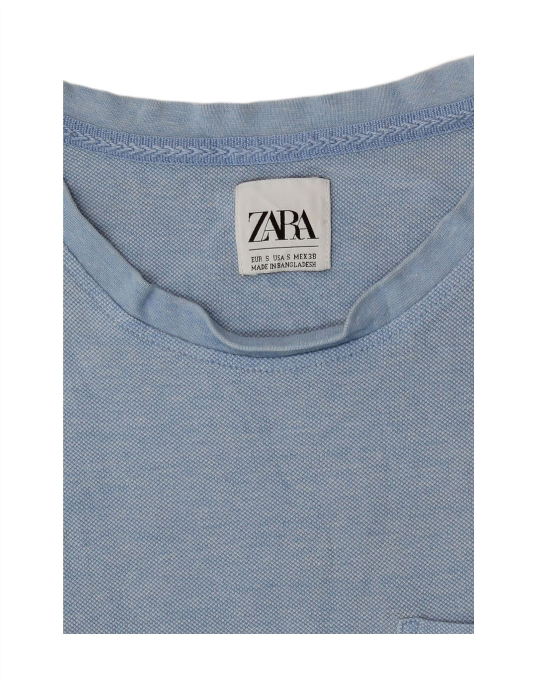 Мужская футболка Zara, маленький синий