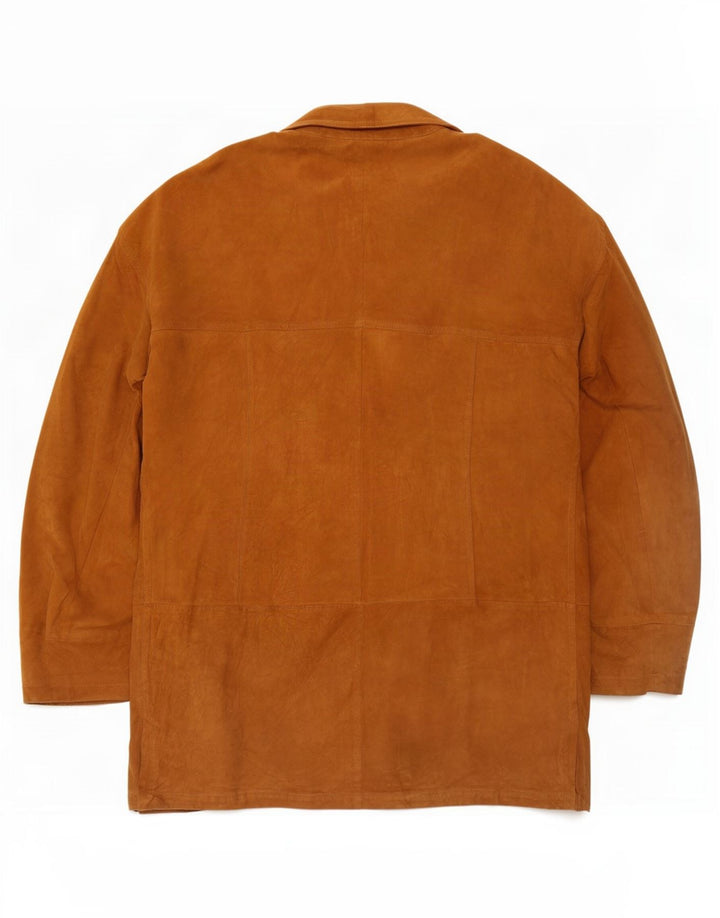 Мужская замшевая куртка Scout UK 44 2XL бежевая