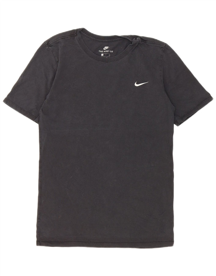Мужская футболка спортивного кроя Nike, маленький черный хлопок