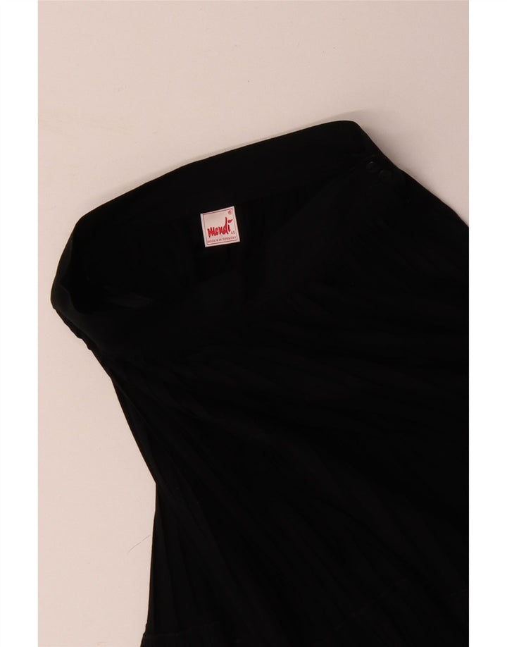 MONDI Женская плиссированная юбка EU 40 Medium W28 Черный хлопок