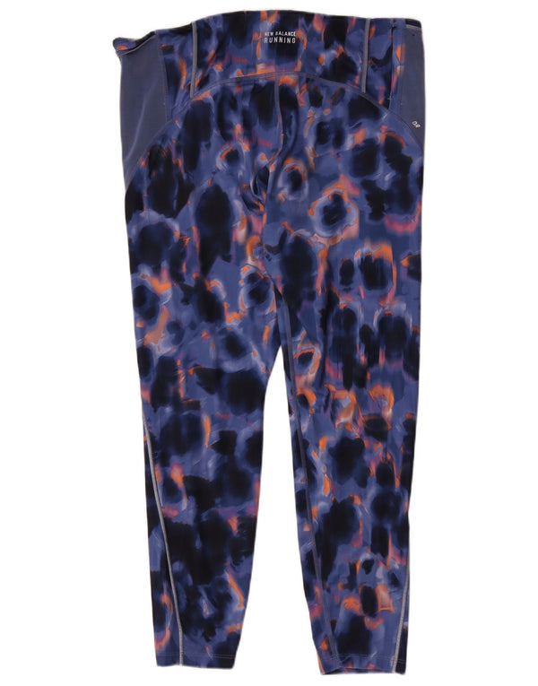 Женские леггинсы New Balance UK 18 XL Темно-синие тай-дай