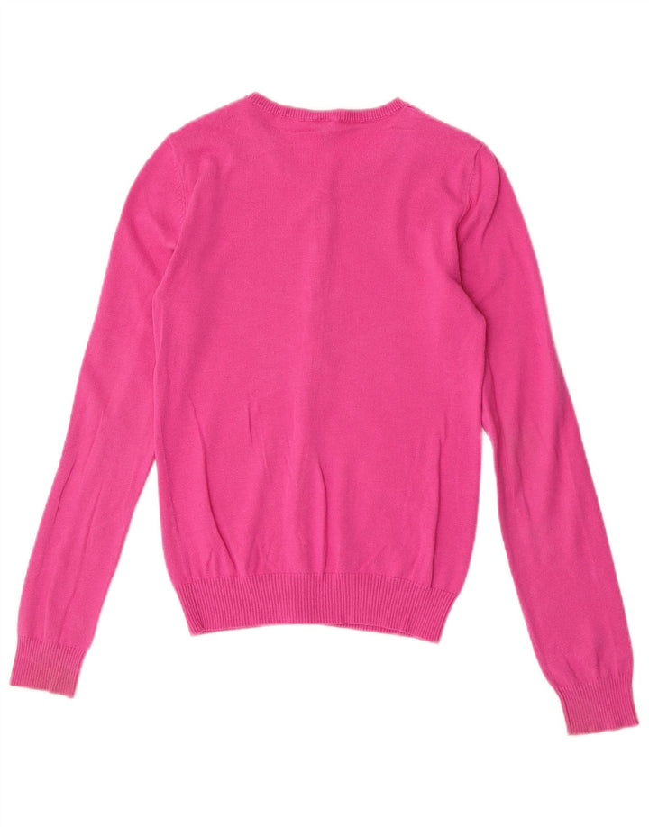 Женский кардиган Benetton UK 8, маленький розовый