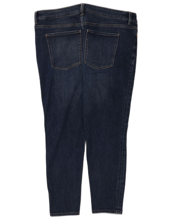 Женские укороченные джинсы скинни Marks & Spencer The Ivy UK 18 XL W36 L26 Синие