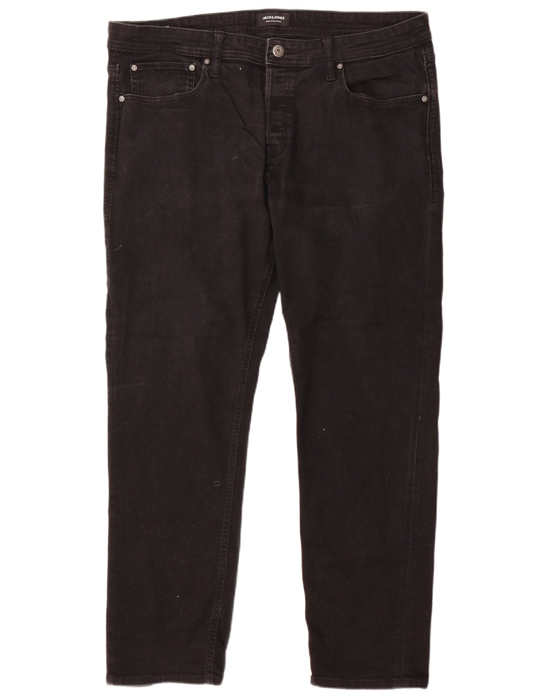 Мужские узкие джинсы Jack & Jones W38 L32, черный хлопок