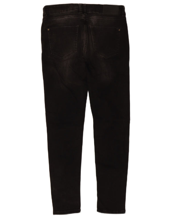 Zara Womens Low Waist Skinny Jeans EU 38 Small W28 L27 Black