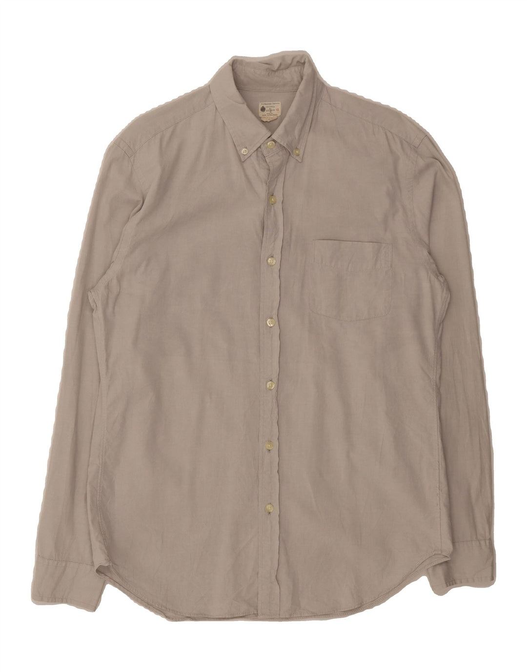 J. CREW Mens Shirt Medium Grey Cotton Vintage J. Crew and Second-Hand J. Crew from Messina Hembry 
