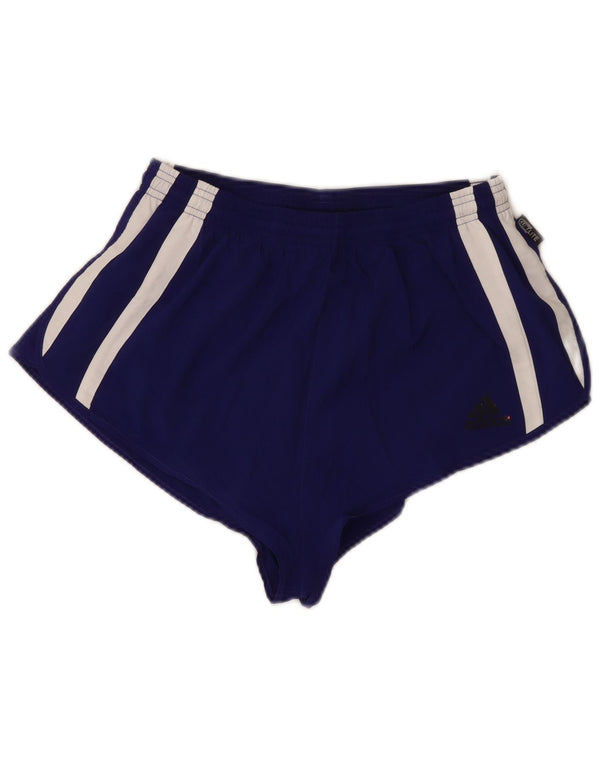 Женские спортивные шорты Adidas Climalite UK 12, средние, фиолетовые с цветными блоками