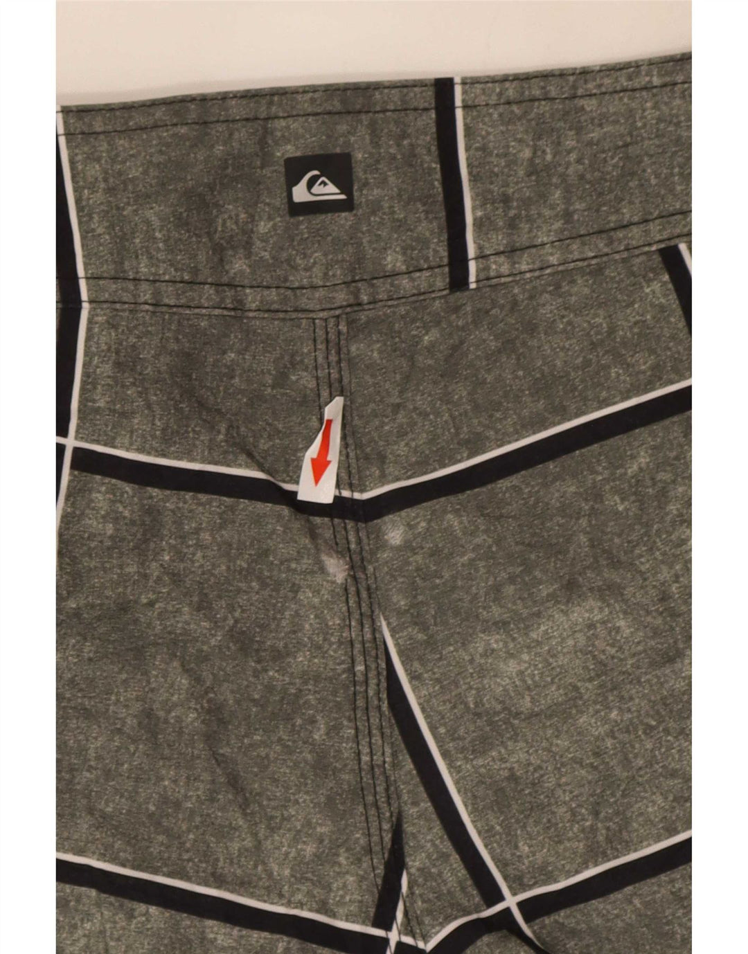 Мужские шорты для плавания Quiksilver, маленькие серые в клетку, полиакрил