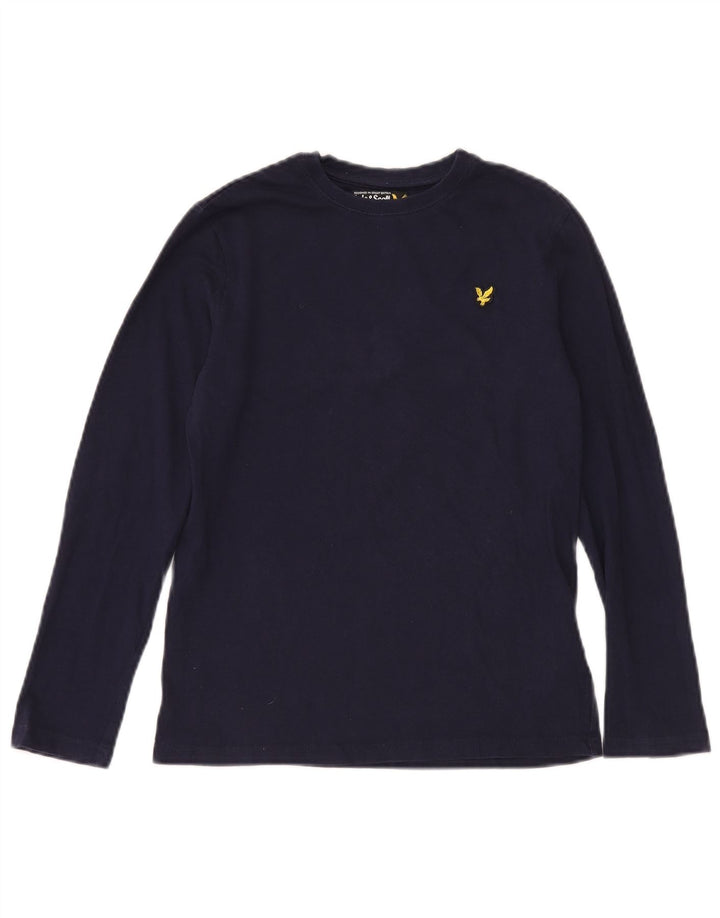 LYLE & SCOTT Топ с длинными рукавами для мальчиков 12–13 лет, темно-синий, хлопок