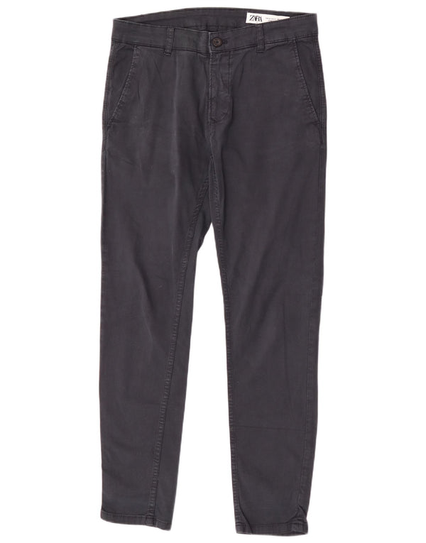 Мужские брюки-чиносы Zara EU 40 Medium W31 L29 Темно-синие, хлопок
