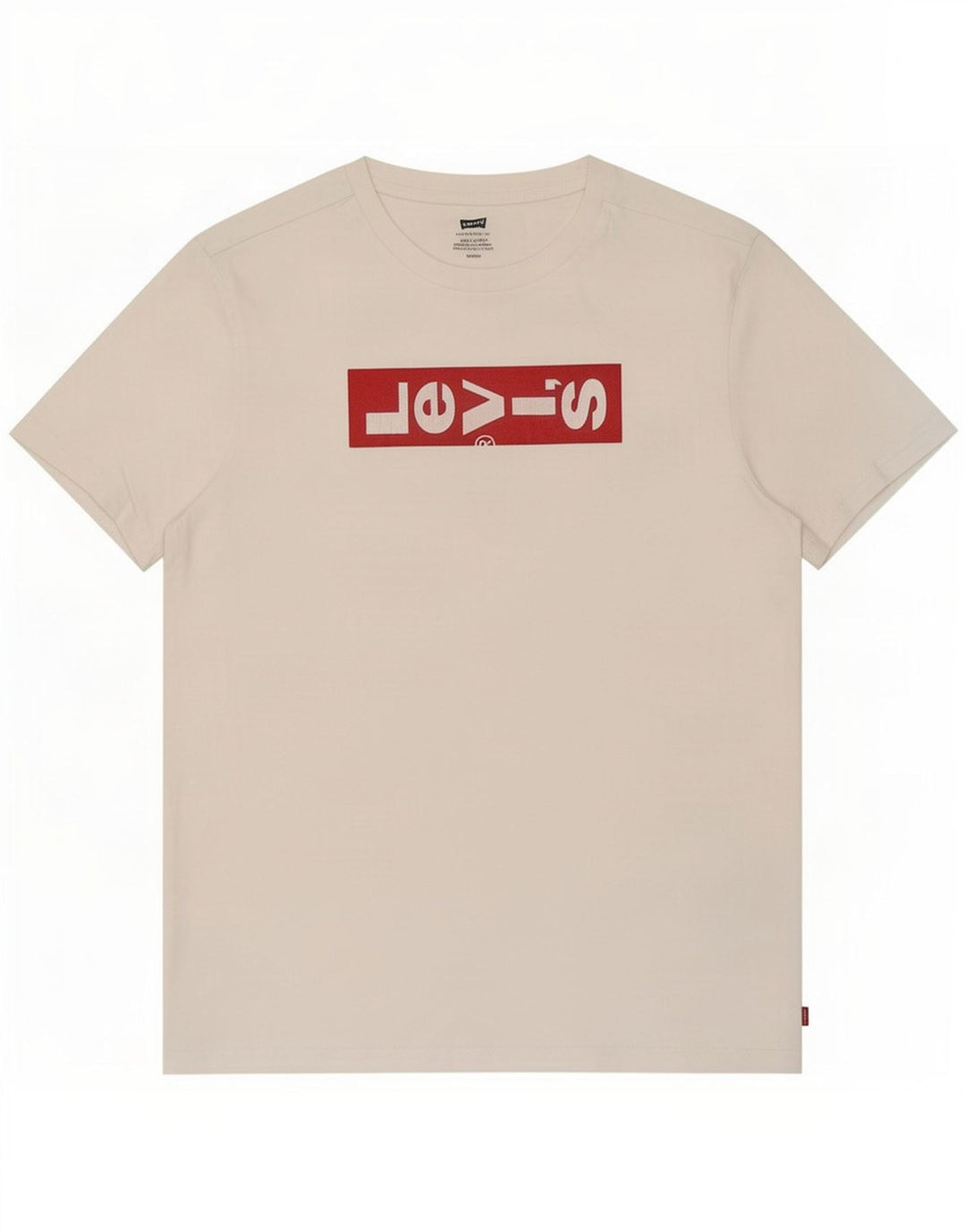 Мужская футболка с рисунком Levi's, маленький белый хлопок