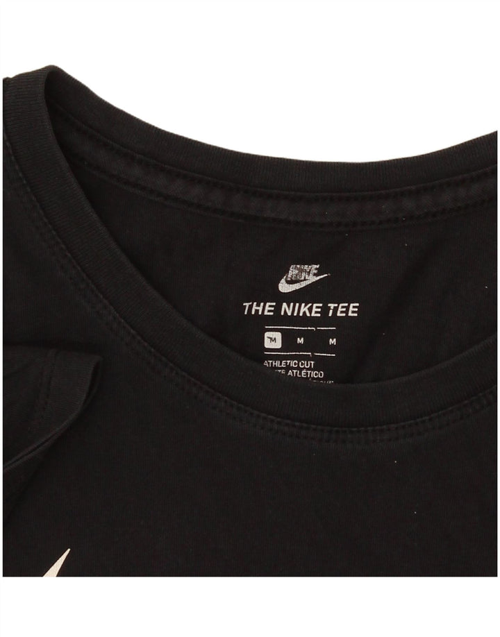 Женская футболка с графическим вырезом Nike Athletic Cut UK 14, средний черный